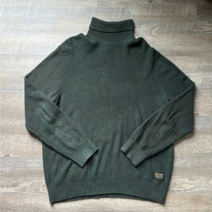 H&M Green Turtleneck Sweater for Men